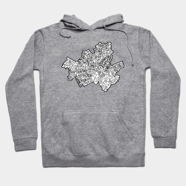 Map of Seoul Hoodie by calenbundalas